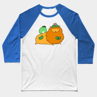 Lily Pad Lion and Frog Baseball T-Shirt